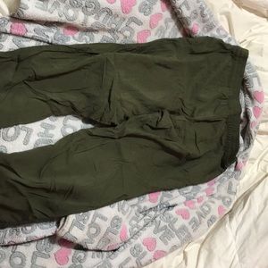Olive green H & M loose pants